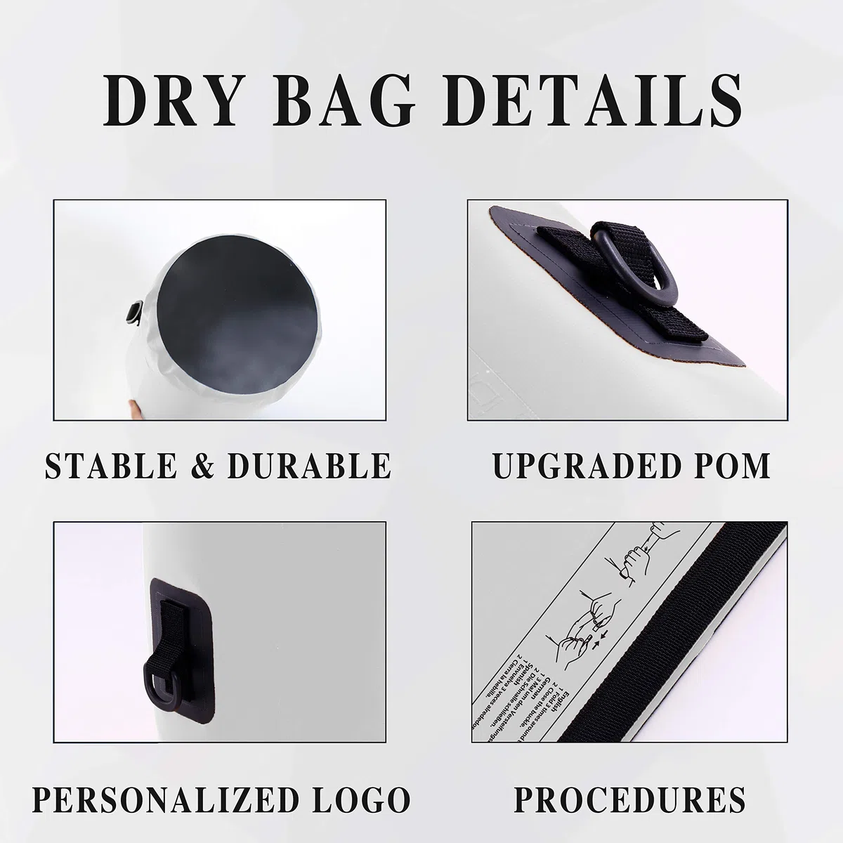 IDRYBAG DRYBAG Bolsas Secas para Kayak Impermeables 2L/5L/10L/15L/20L, Bolsa Seca Pequeña Impermeable Flotante, Saco Seco Impermeable para Paddleboarding y Viajes