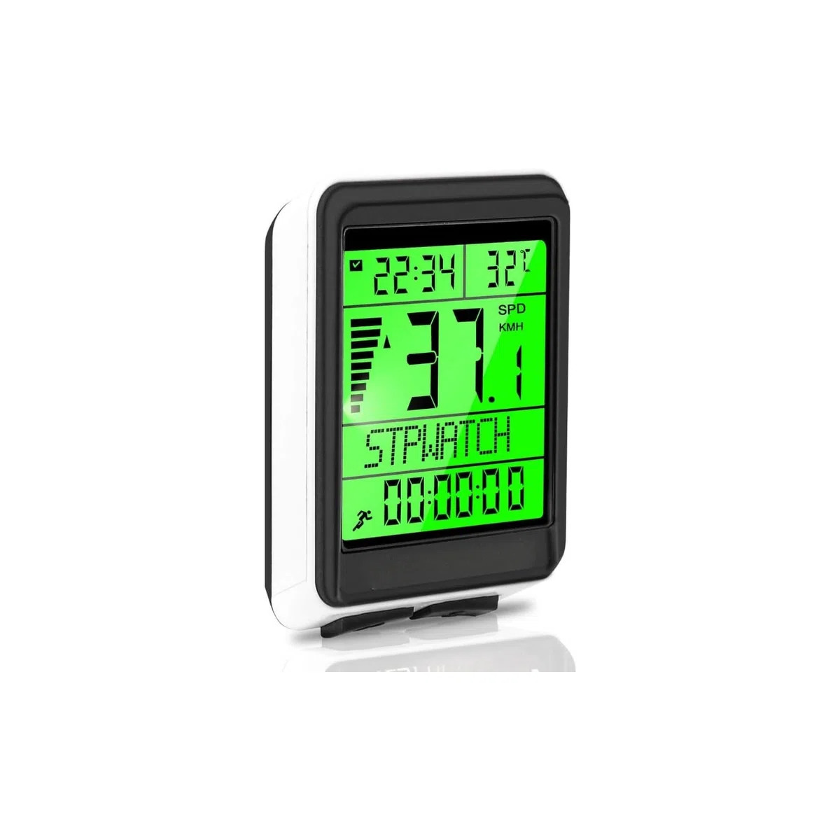 ICOCOPRO Ciclocomputador icopro para Bicicleta, cuentakilómetros, inalámbrico, Pantalla LCD Grande, 5 Opciones de Voz, Ordenador para Bicicleta, Despertar y Dormir automáticamente, multifunción