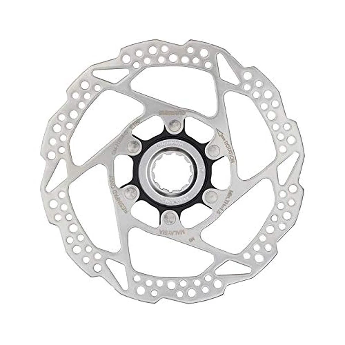 SHIMANO Disco 180MM C.Lock RT54 Solo Resina Ciclismo, Adultos Unisex, Multicolor(Plateado/Negro)