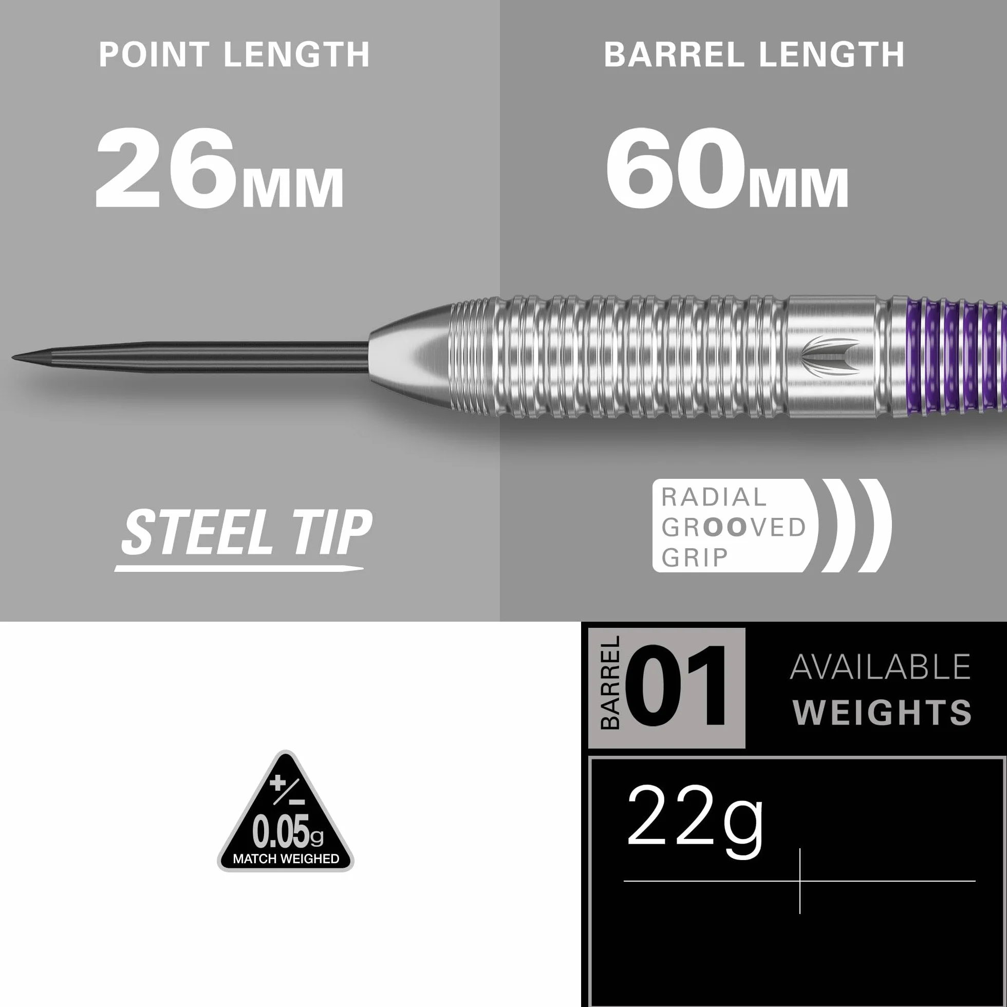 Target Darts Luke Littler Brass 22G Punta de Acero Dardos Set 22G, The Nuke Player Edición Dart Set, Dart Vuelos y Ejes | Option con Takoma Cartera Portaestuches con Zip Lock Pouches, Store Accesorios
