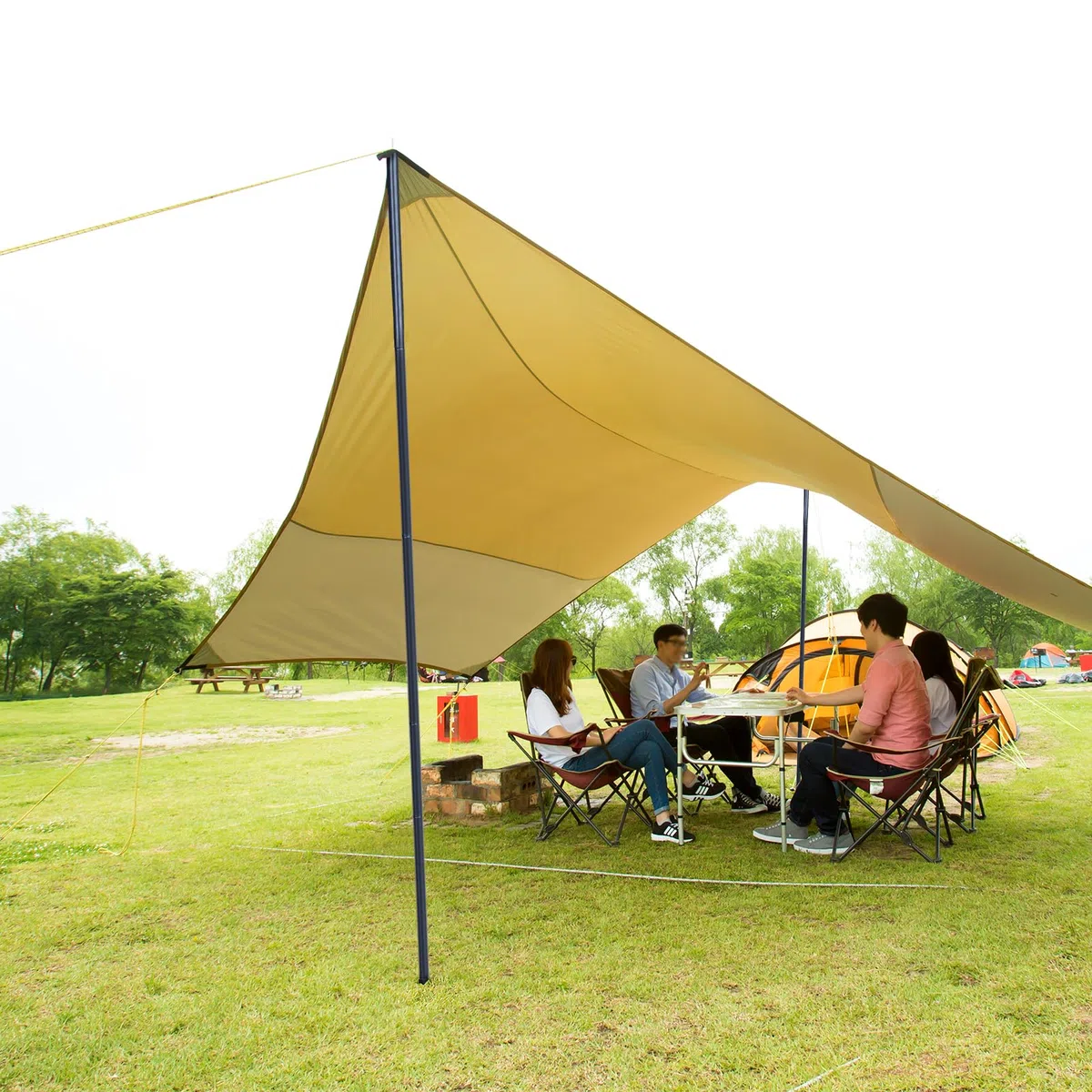 2 Piezas Varillas Tienda Campaña, Inoxidable Palos Toldo Camping con Bolsa Almacenamiento Barras de Tienda Telescópicas para Tienda de Campaña Toldo(43-200CM)