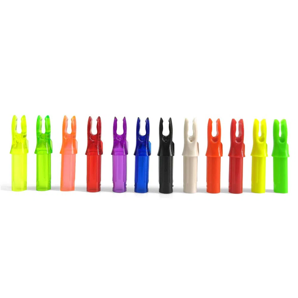 SHARROW 100PCS Archery Arrow Nocks ID 6.2mm Inserto de plástico Tail Nock Pin para Arrow Tails Reemplazo de culatines, Arrow Shaft End Accesorios para Tiro de Caza