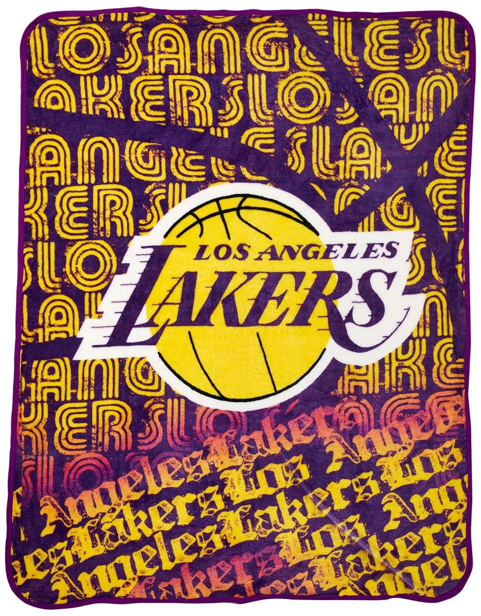 'Northwest Officially Licensed NBA Redux Micro Raschel Throw Blanket, Multi Color, 46'' x 60'''