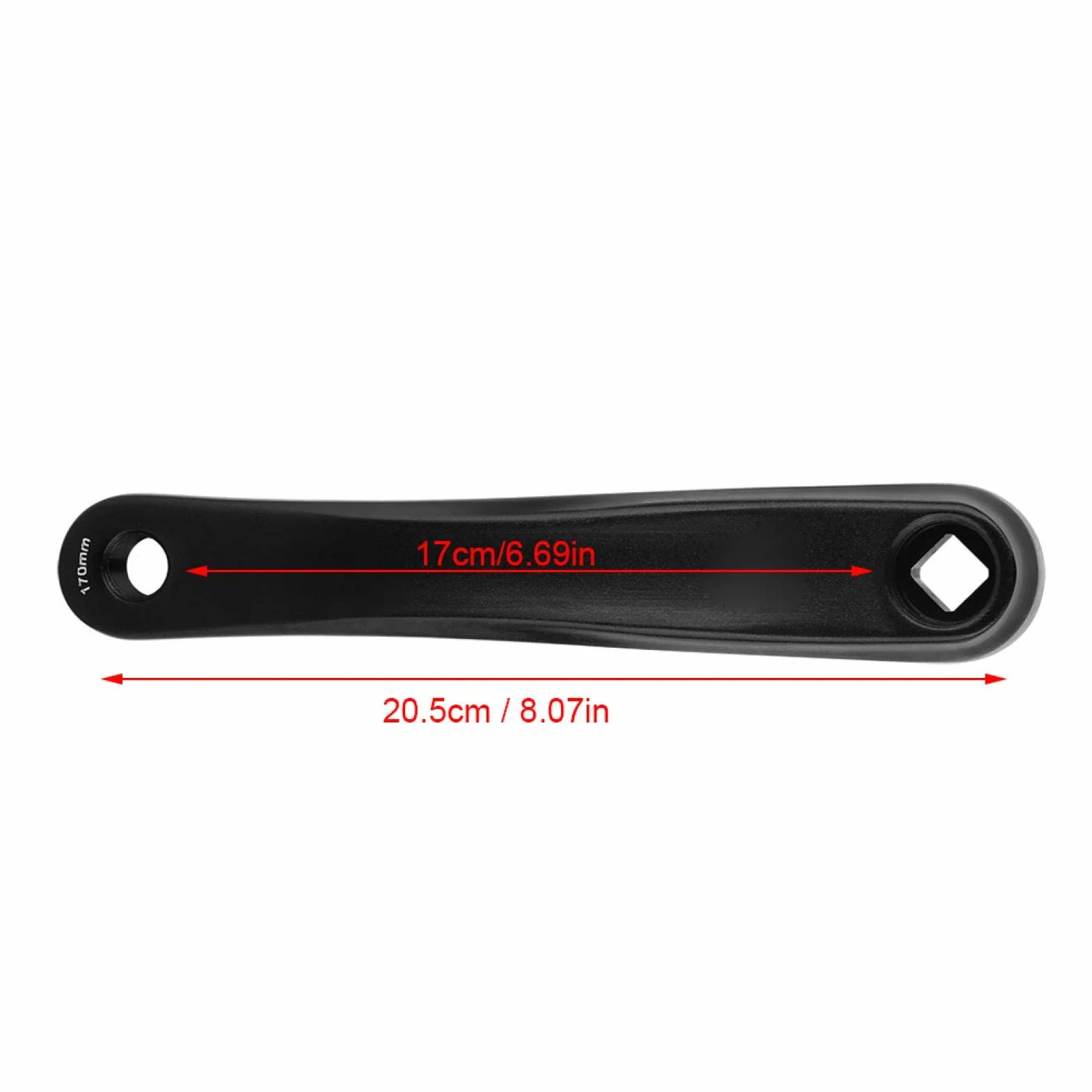 Brazo de Manivela de Bicicleta, Bielas de Bicicleta 170 mm Aleación de Aluminio Biela Izquierda Accesorio de Repuesto de Bicicleta