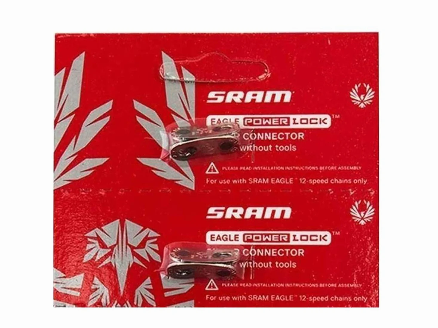 SRAM cerradura de la energía del águila conector cadena 12 velocidades cadena enlace w/etiqueta - disponible en paquete de 2 y 4-PACK (2)