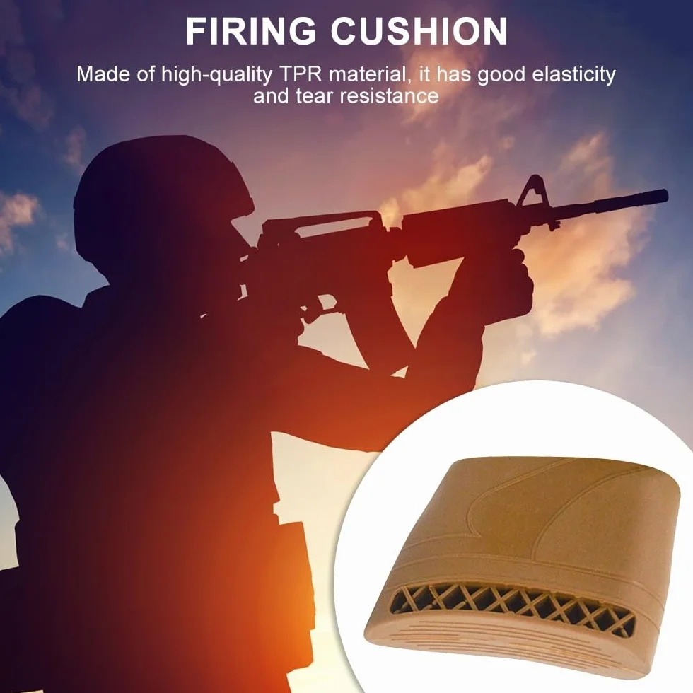 MiOYOOW Almohadilla de retroceso para rifle escopetas de goma, almohadilla de retroceso ligera, funda de retroceso amortiguador para escopetas de rifle