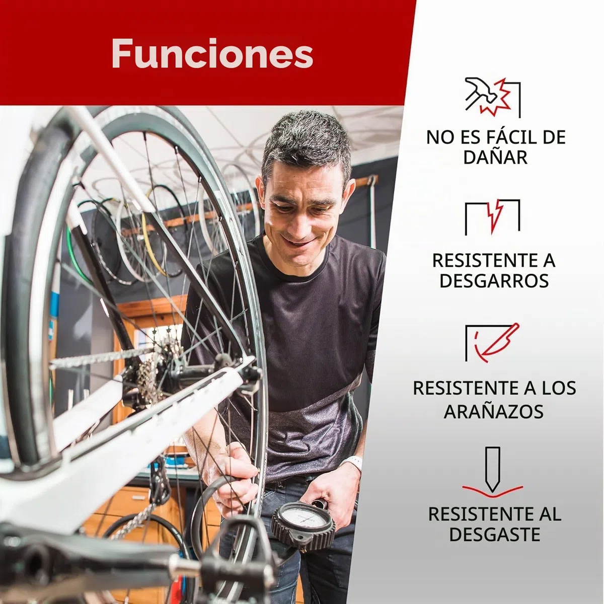 Fincci Camara Bicicleta 26 pulgados - Pack de Cámaras 26 x 1.75 x 1.95 x 2.0 x 2.1con Válvula Schrader de 48mm - Neumáticos MTB y Bicicletas Eléctricas, Estáticas, de Montaña y de Carretera