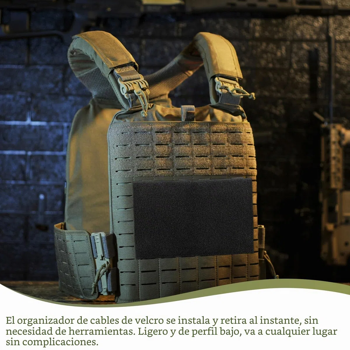 Molle Panel Hook Pad táctico moral – Tactische Morale Patches Board Hook Pad 25 x 15 cm, adaptador de Molle para mochila o chaleco táctico, parche de superficie de para mochila, parche de parche