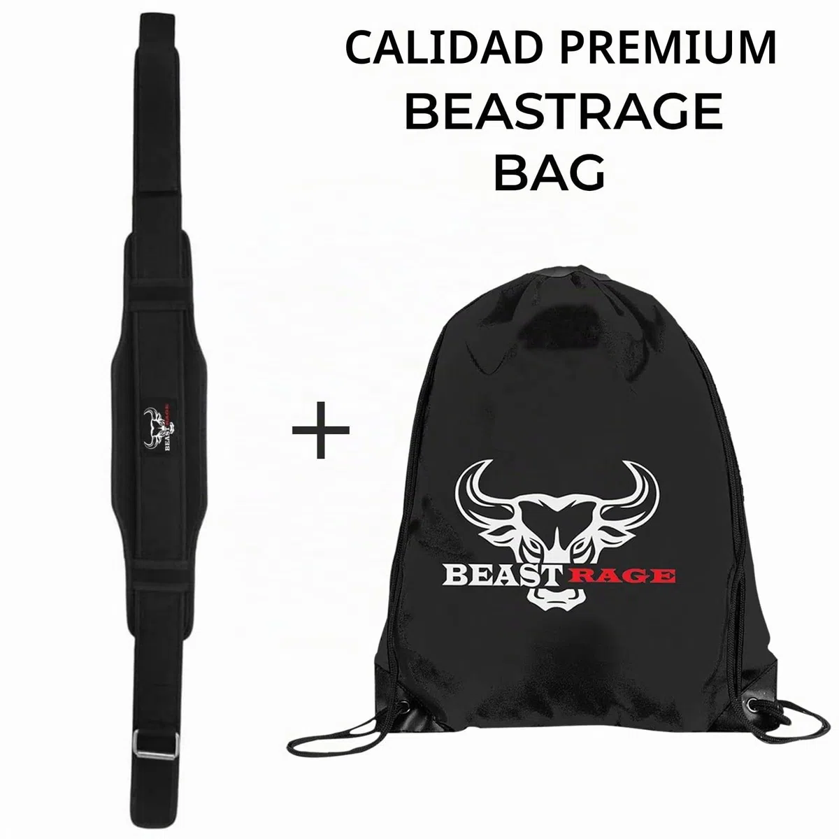 BEAST RAGE Cinturones de Musculación Fitness Ejercicio Cinturón Levantamiento doble fuerza 5.5 acolchado trasero gimnasio pesas hombres mujeres entrenamiento lumbar apoyo núcleo