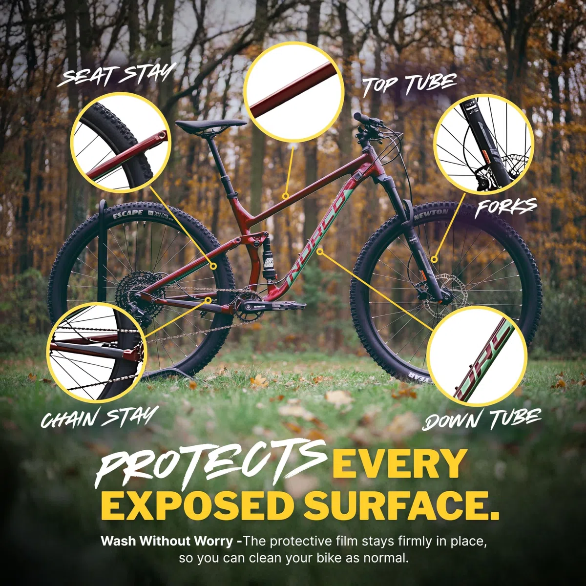 Cinta de protección para helicóptero o bicicleta de 50 mm x 1 m, 2 m, 3 m, accesorios para bicicleta de carretera de arañazos, piedras y daños por grava, película autoadhesiva de protección de pintura