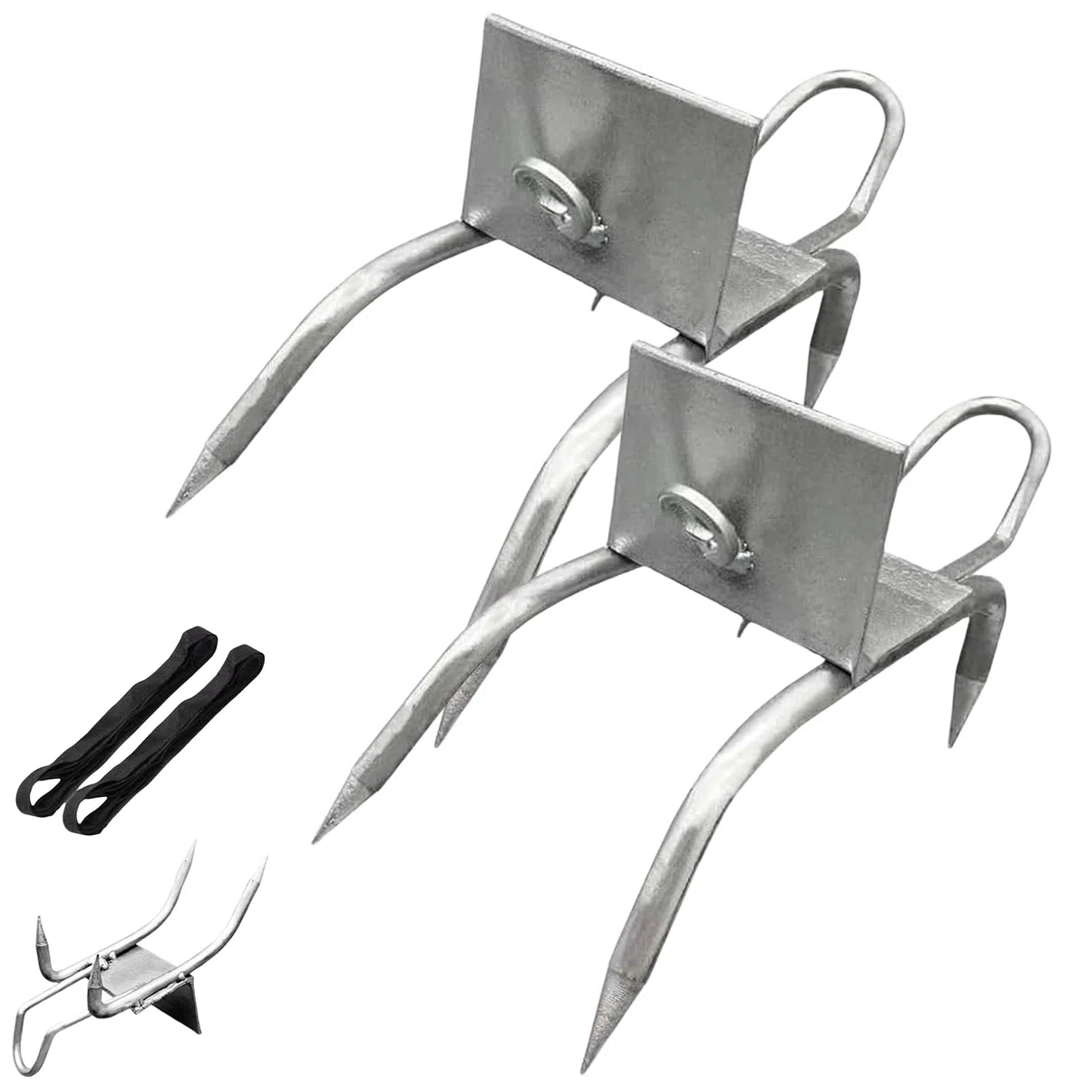 Juego de zapatos antideslizantes para trepar árboles al aire libre, pinchos para trepar árboles, equipo portátil para trepar árboles para trabajar en árboles, ideal para caza, recolección, tala