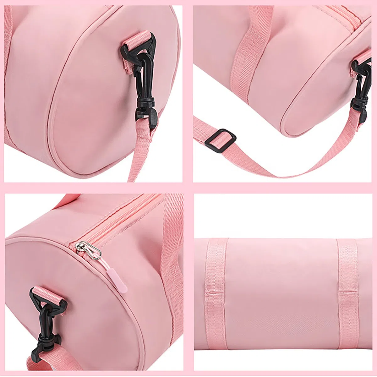 Bolsa de gimnasia personalizada para niñas, bolsa de deporte para niñas, bolsa de deporte rosa, 20 x 20 x 40 cm, gran regalo para niños, Pink, Niña