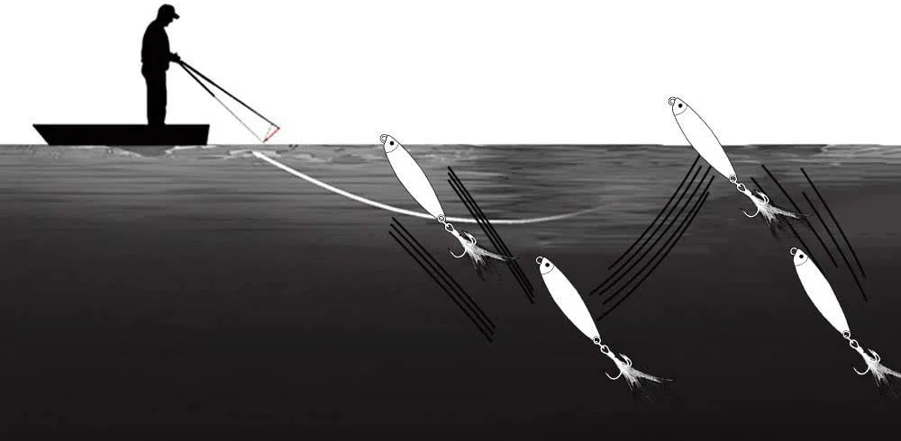 Juego de 6 señuelos de Pesca, cebos de Pesca, Cebos Artificiales Articulos de Pesca, Trucha, Anzuelo de Trucha, Cebo de Pesca con Ganchos