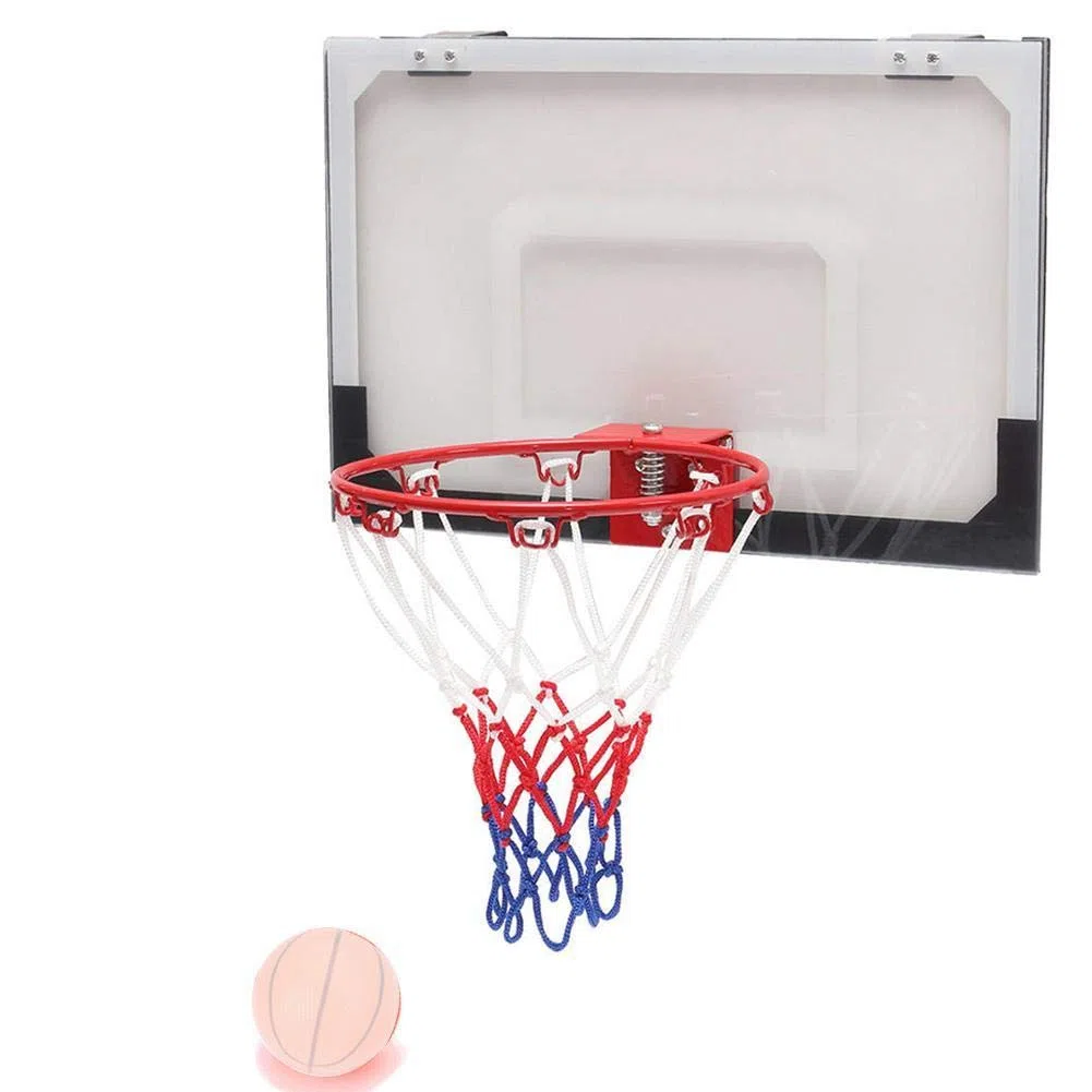 TAOYUN Aro de Baloncesto de 32 cm de diámetro con Red de Baloncesto de 38 cm y Juego de Red y Borde de Baloncesto de 4 Tornillos Juego de Baloncesto para Interiores y Exteriores