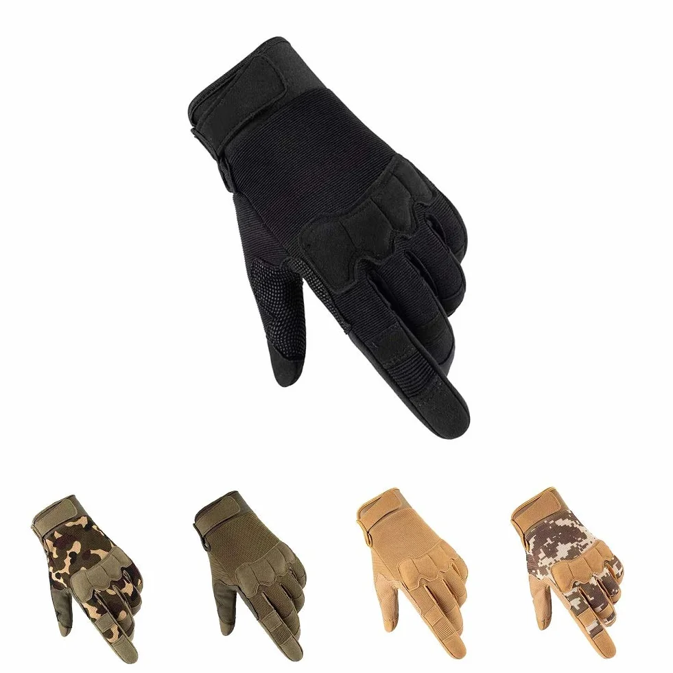HYCOPROT Guantes Tácticos de Dedos Completos Ligeros Transpirables para Exteriores Militares Pantalla Táctil Guantes de Motocicleta para Tiro, Caza, Escalada, Motociclismo
