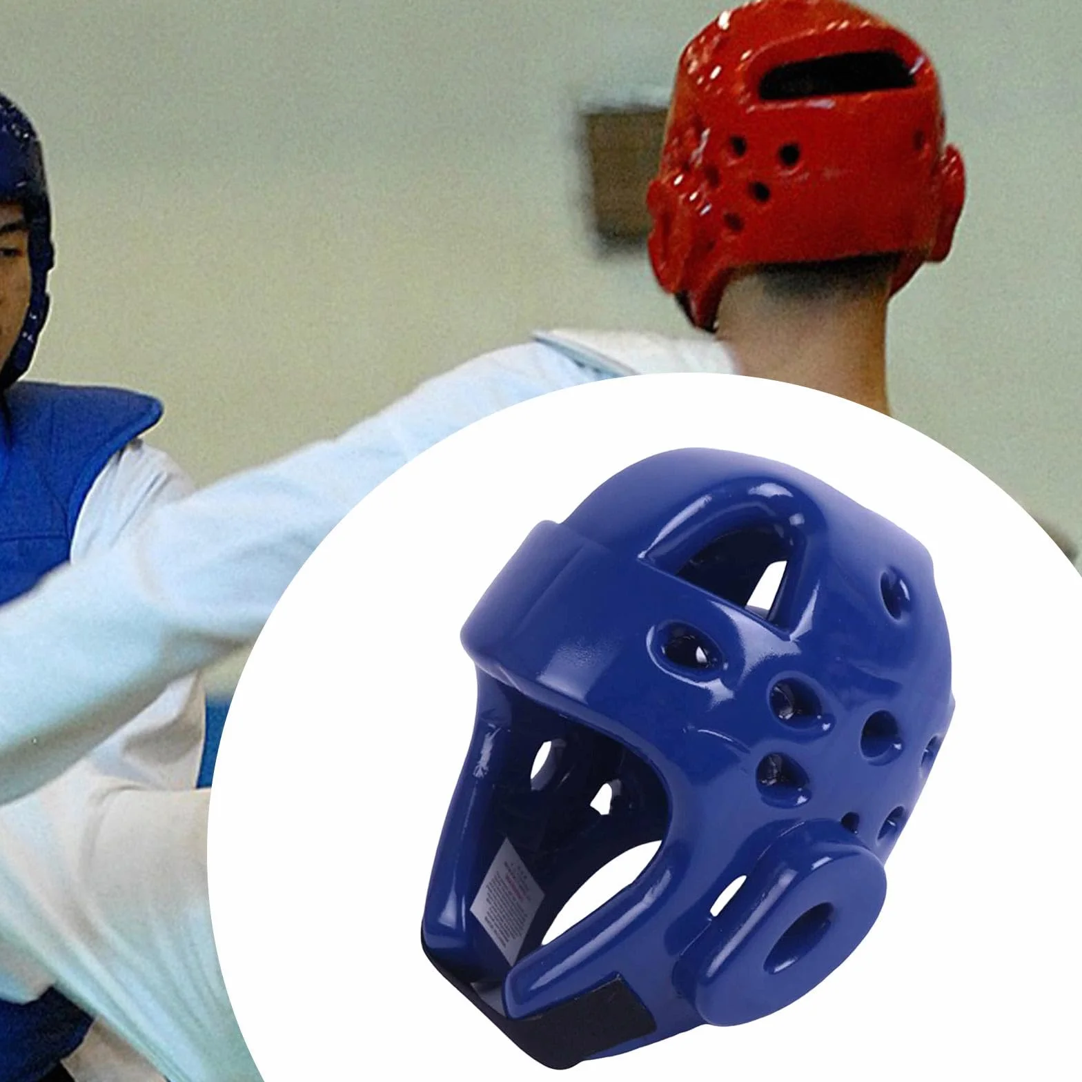 Perfeclan Casco de Karate para niños, Protector de Casco de Taekwondo, Suministros de Lucha, de Karate, Taekwondo, Transpirable, MMA, para niños y niñas