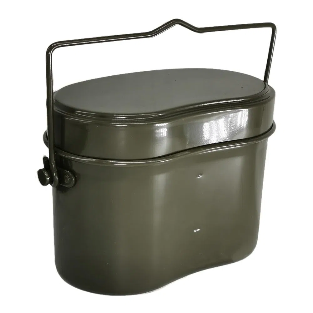 Juego de vajilla portátil para camping, cacerola de aluminio de grado alimenticio para marcas de volumen y diseño ergonómico para entusiastas del aire libre