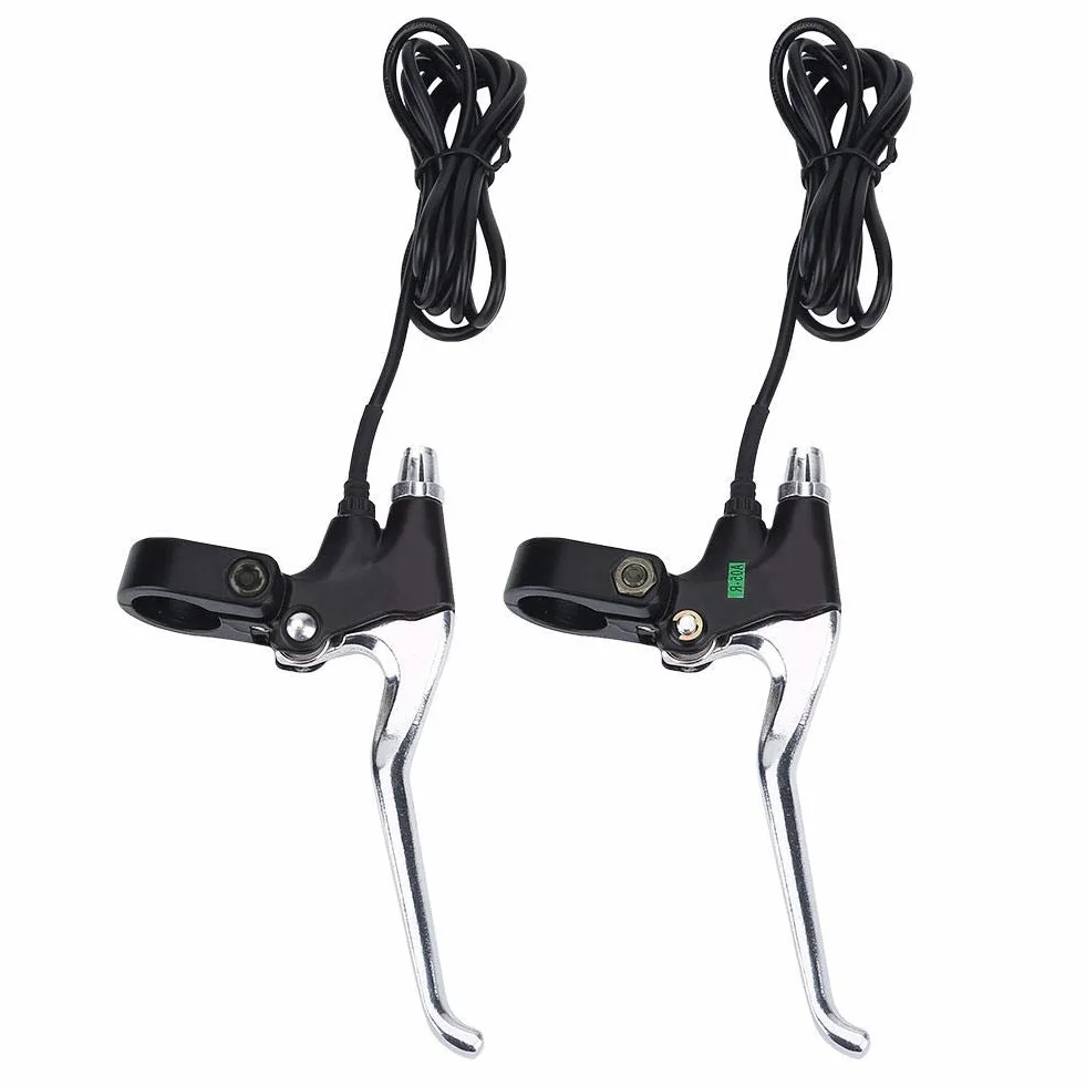 Nikou Palanca de freno de bicicleta - 1 par 2 cables izquierdo y derecho Piezas de repuesto de palanca de freno eléctrico para bicicleta eléctrica Rendimiento estable