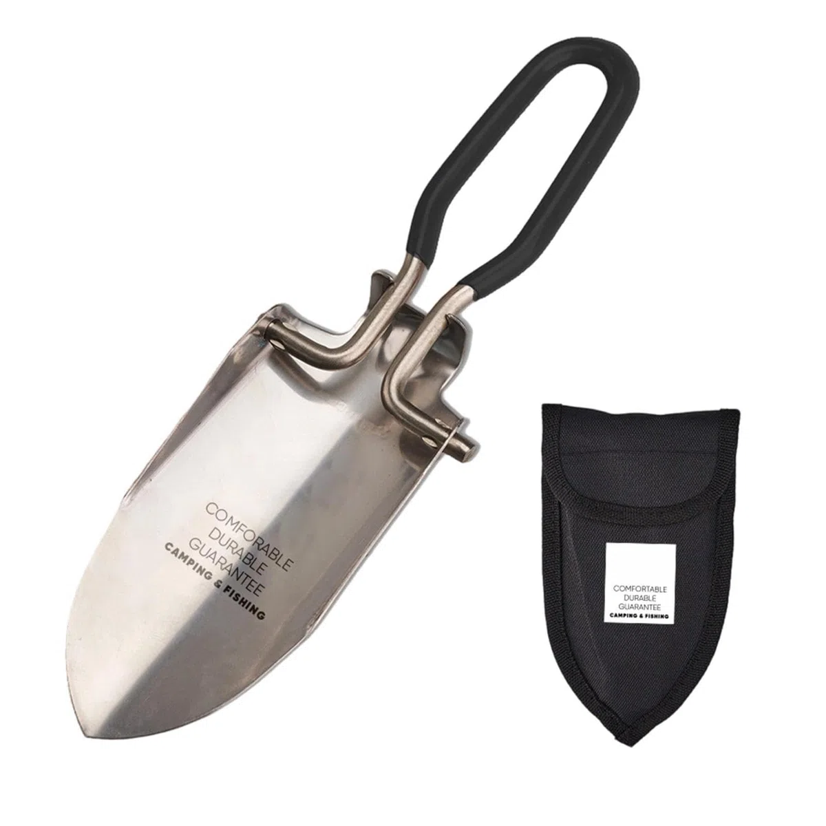 Pala de Camping | Plegable de Acero Inoxidable para Exteriores | Plegable de Acero Inoxidable para jardín,para Playa Camping Senderismo Supervivencia Exterior