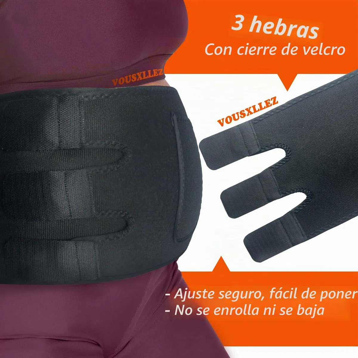 Faja Reductora Hombre Mujer,Faja Abdominal,Efecto Sauna para Sudar,Lumbar y Abdominal para Deportiva,Fitness,Postparto