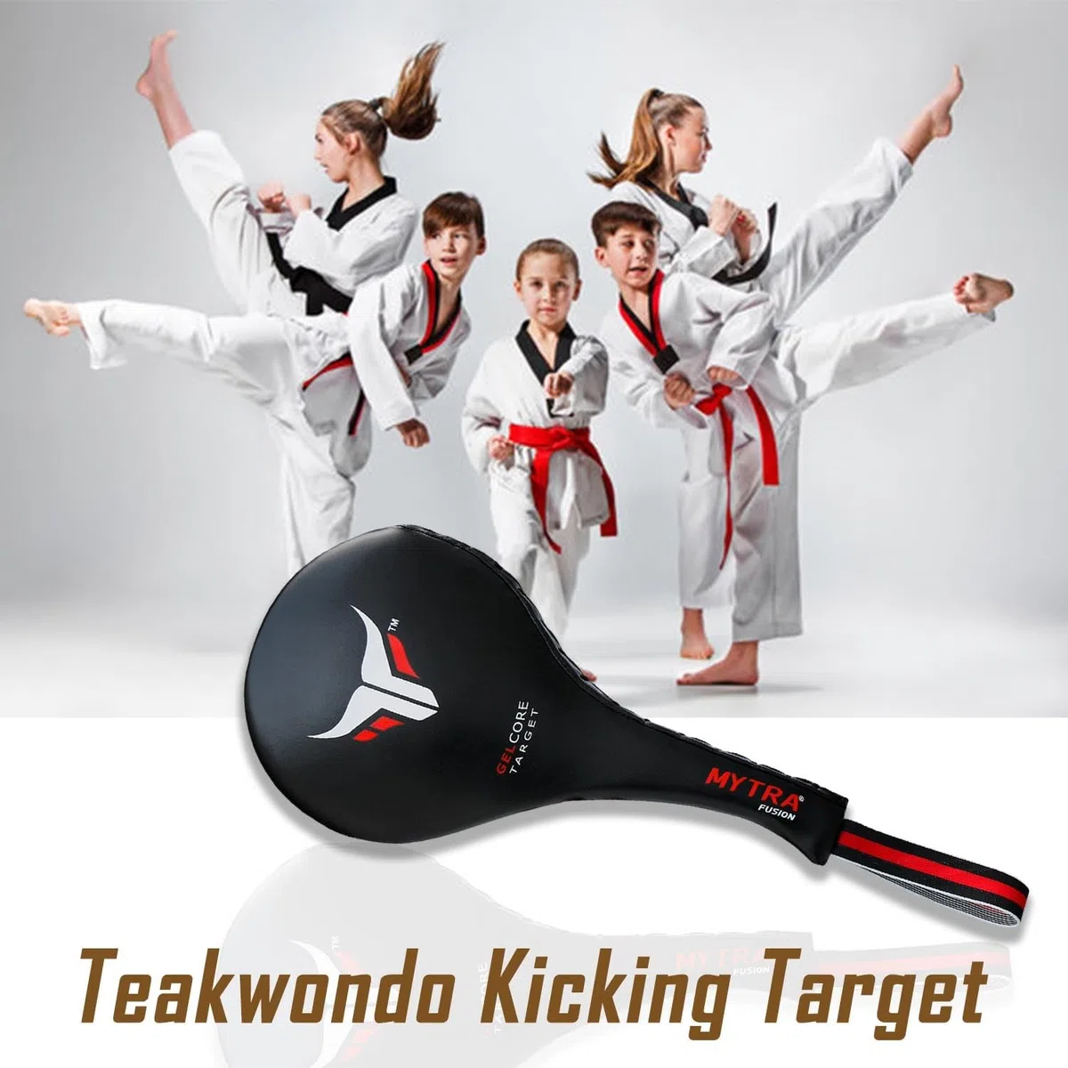 Mytra Fusion Taekwondo - Raqueta de Karate de Mano para Kickboxing y Artes Marciales