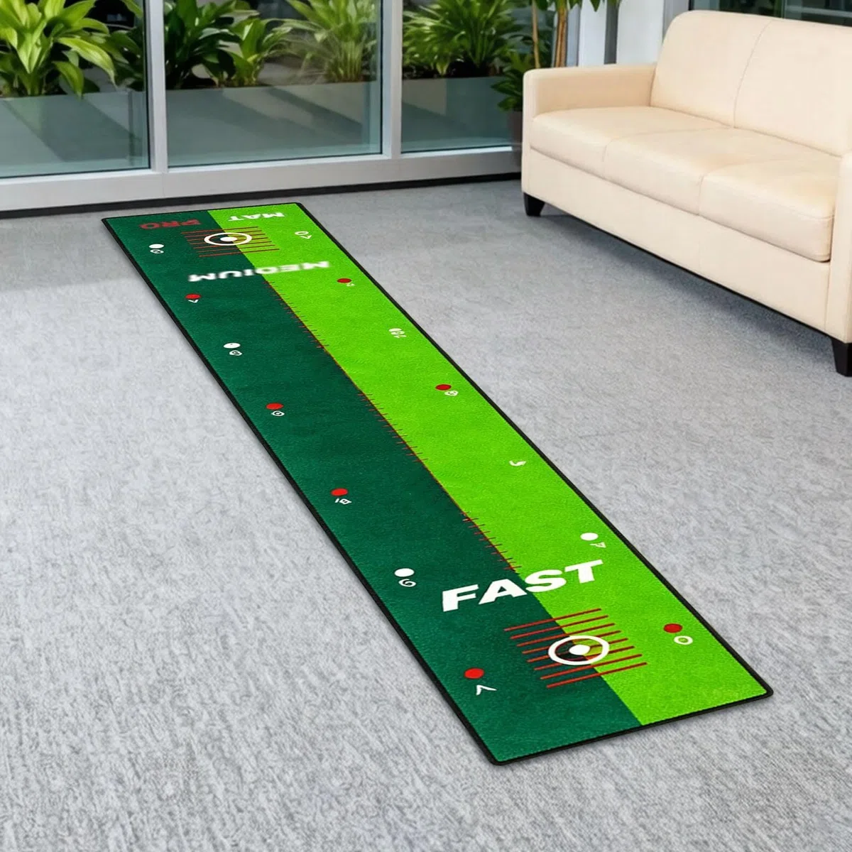 Putting Green – Entrenamiento portátil al aire libre – Interior Putting Green para practicar – para patio trasero, casa, campo de conducción, parque infantil, viajes, juegos deportivos, hombres