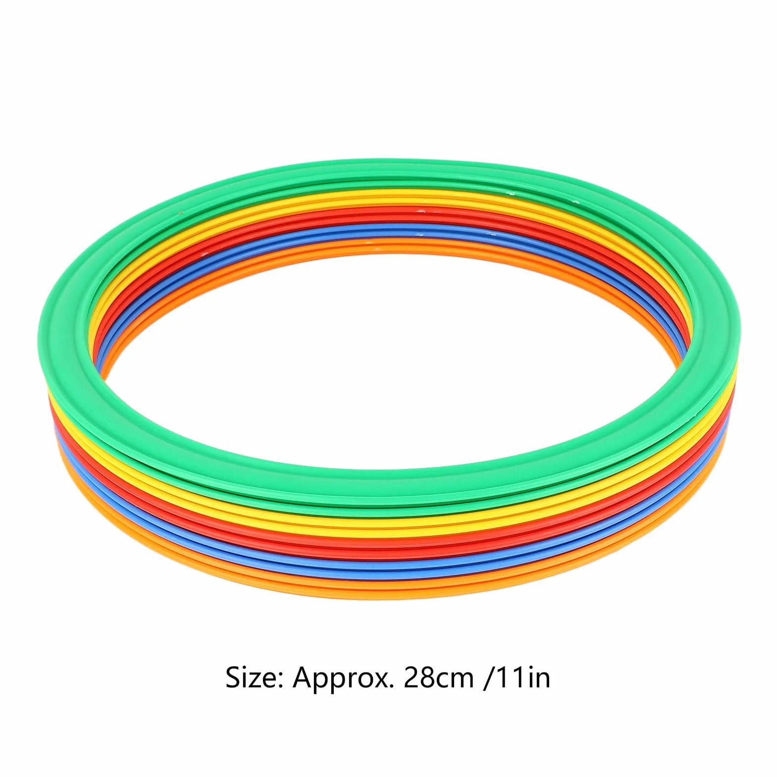 Juego de Anillos de Velocidad Deportivos para Niños, Juguete de Mayor Agilidad con 10 Anillos, 10 Hebillas, para Uso en Exteriores