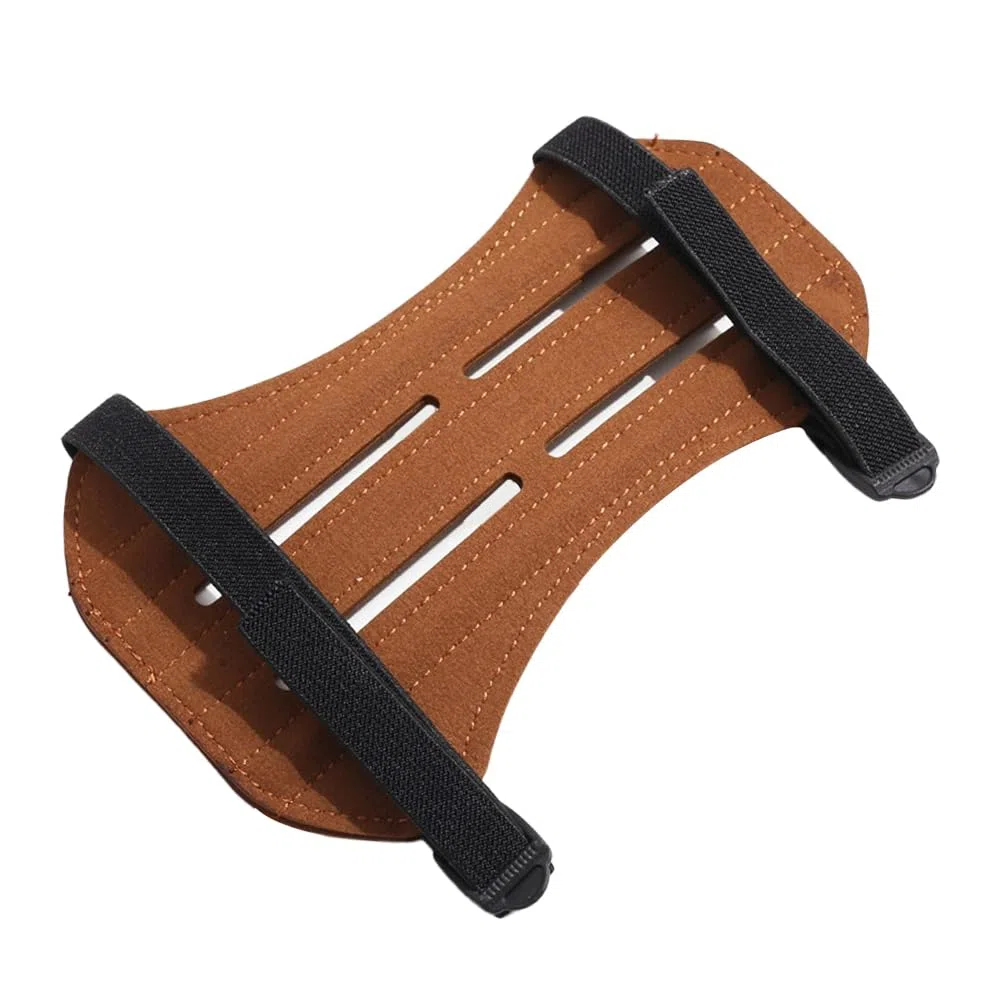 Protector de brazo para tiro con arco, protector de antebrazo de tiro con arco, con 2 hebillas de correa, Armguard para arco de poleas, arco tradicional