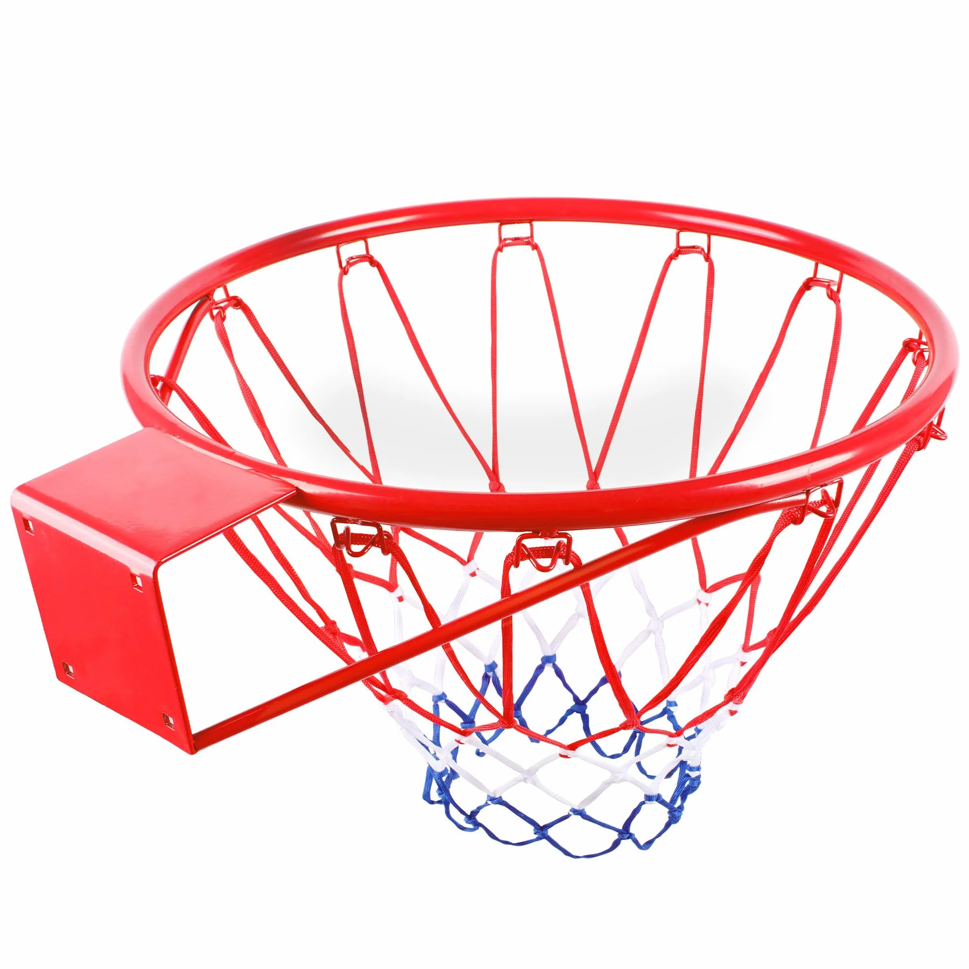 AKTIVE 54279 Canasta de Baloncesto Pared, 39 cm, Escala 1/1.16, Red de poliéster y aro metálico, Instalación con 4 Tornillos incluidos, para Jugar en casa, terraza o jardín