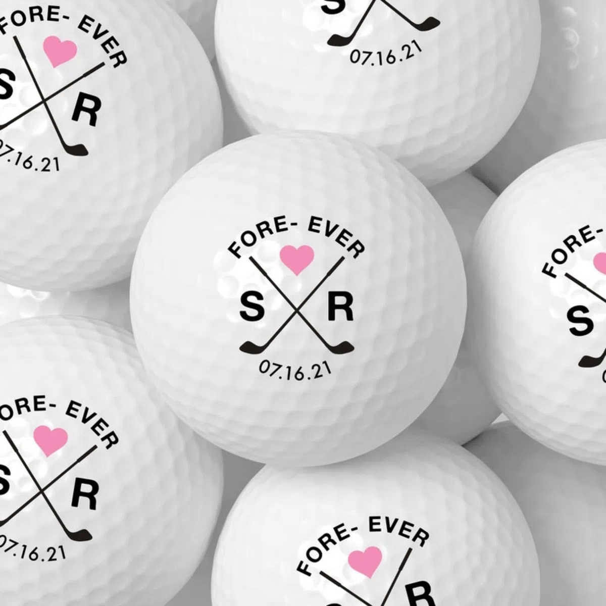 Pelotas de golf personalizadas, regalos de boda, pelota de golf personalizada, regalos de boda para invitados, regalo personalizado para mujeres y hombres