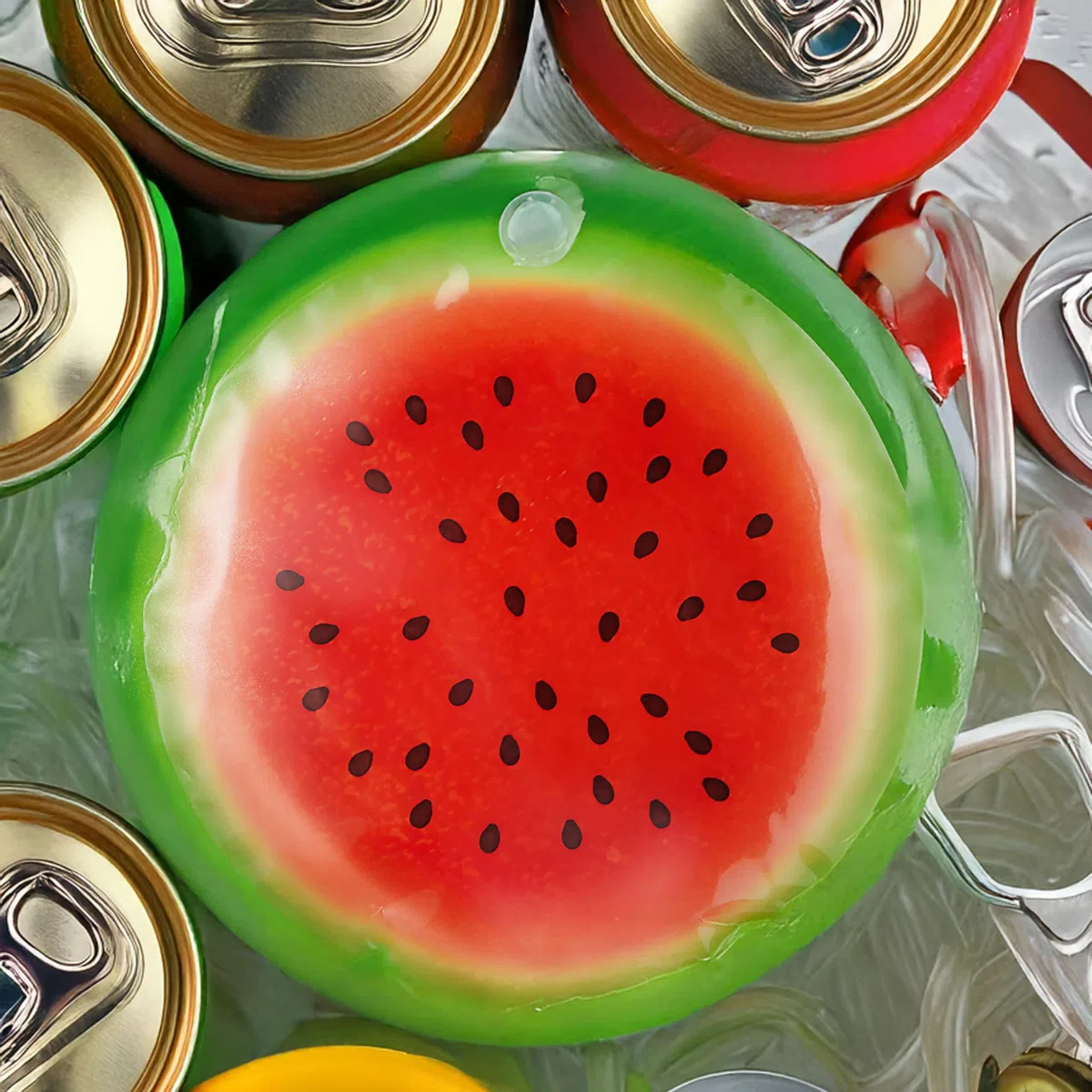 Cepewa Juego de 6 acumuladores de frío para frutas, 15 x 1 cm, de plástico reutilizable, para bolsa isotérmica