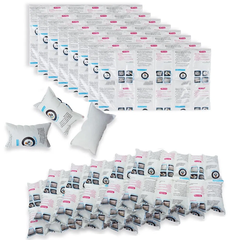 Bolsa de Hielo para Envios Absorbente Reutilizable y Flexible, Acumulador de Frío Para Transporte de la Cadena de Frío Manteniendo Alimento Fresco- Cortable en Cualquier Medida-12 Cuadros 12 Hojas