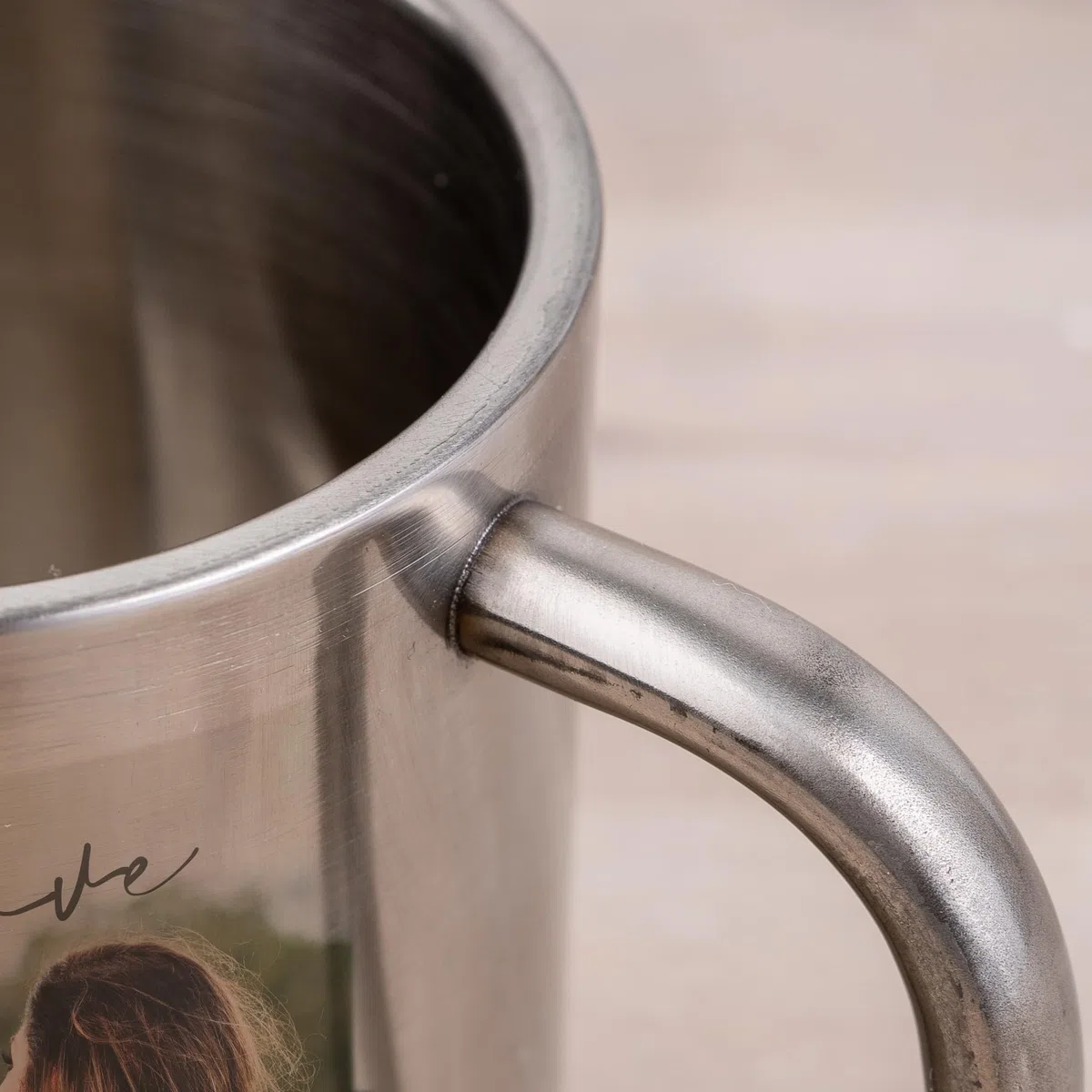 Wanapix | Taza de Acero Impresa de 20 cl. de Capacidad | Personalizada mediante Impresión a Color | Taza Pequeña para Camping y Montaña | Impresa con cualquier Texto o Imagen