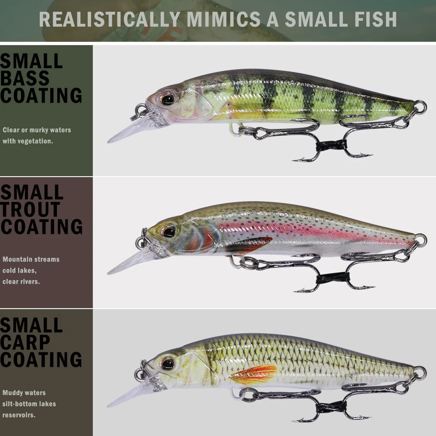 Wobbler Lucio Set,Minnow Flotante de 9.0cm/9.0g con Recubrimiento Biomimético, Ideal para Lanzamientos de Media y Larga Distancia, Amantes de la Pesca
