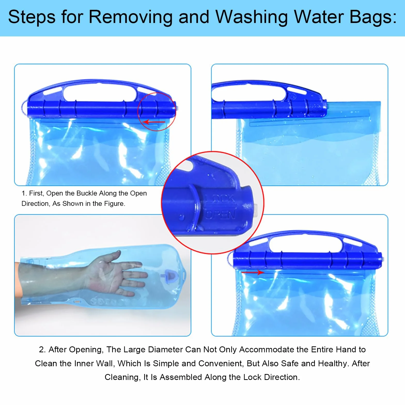 Bolsa de Hidratación, 1L Vejiga de Hidratación, Bolsa de Agua Portátil, Agua Portátil para Mochilas, Bolsa de Agua para Mochila, Pack de hidratación para Correr, Vejiga de Hidratación Mejorado