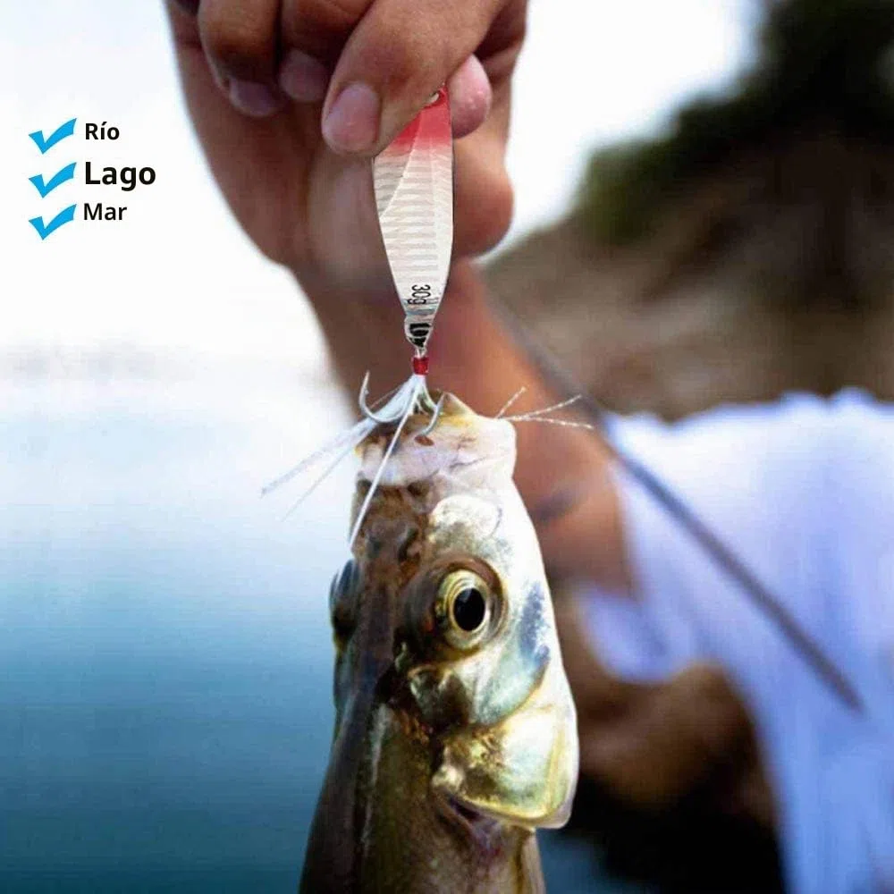 Juego de 6 señuelos de Pesca, cebos de Pesca, Cebos Artificiales Articulos de Pesca, Trucha, Anzuelo de Trucha, Cebo de Pesca con Ganchos
