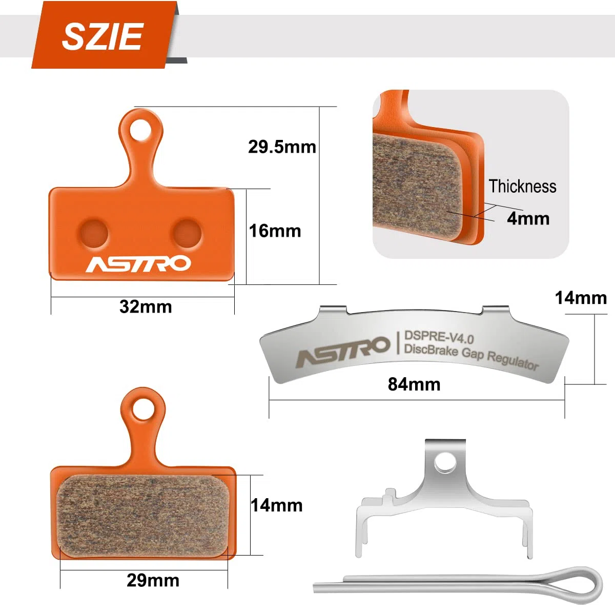 HNOOM 2 Pares Pastillas de Freno para Shimano Deore XT XTR SLX G01A G02A G02S G03S (Pastillas de Freno Bicicleta de Cerámica)