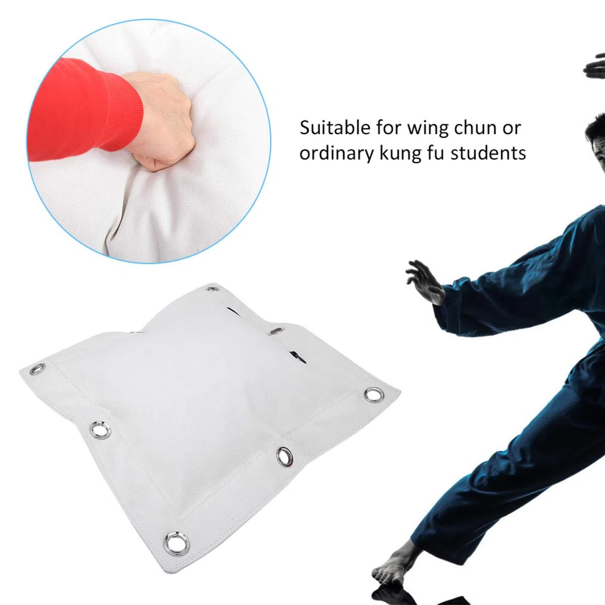 Saco de Arena, Saco de Boxeo para Pared, Saco de Lona para Pared Wing Chun, Saco de Arena vacío, Objetivo con Cremallera, Saco de Arena para Pared de Boxeo, Saco de Lona, ​​Saco