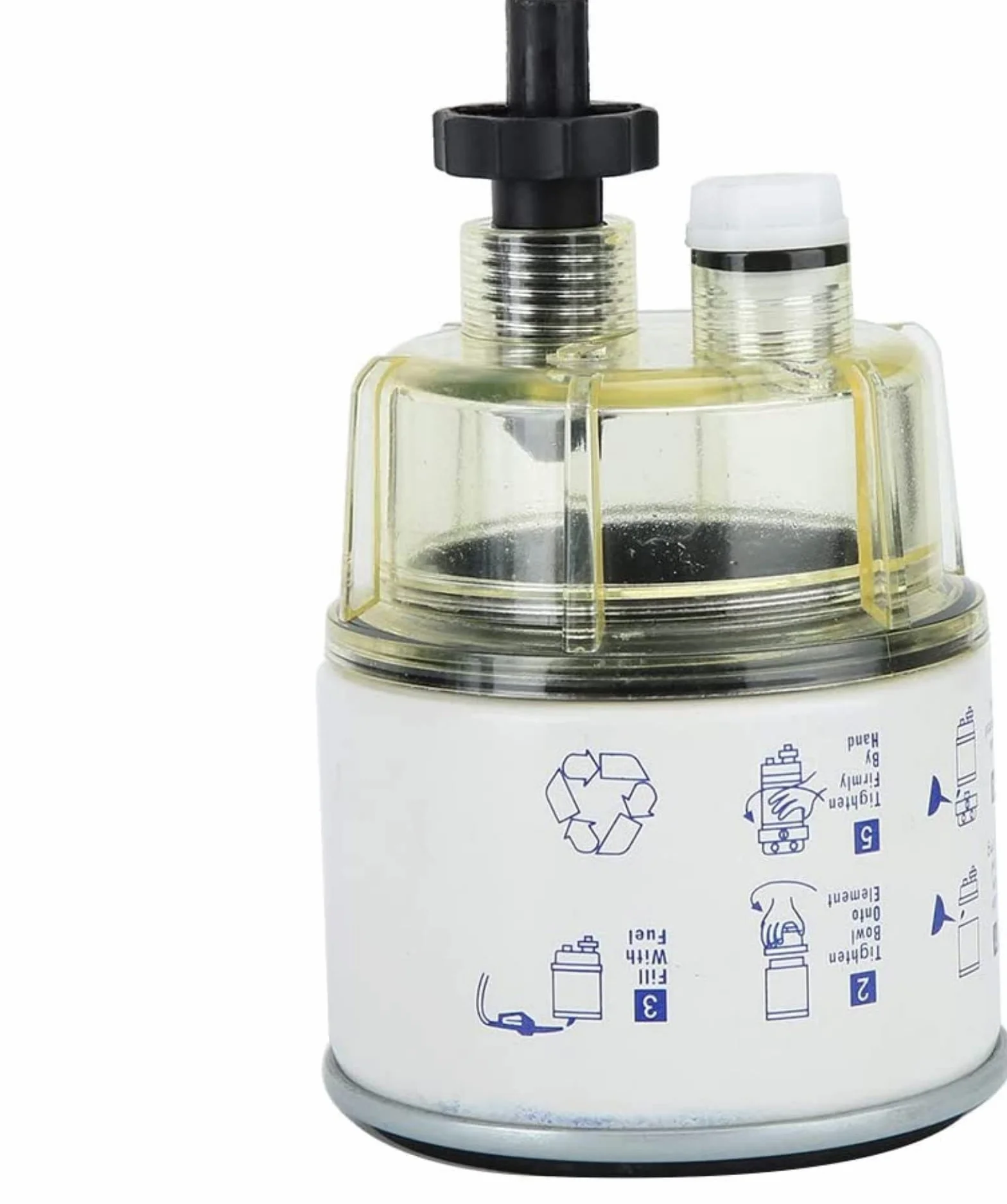 Filtro Separador de Agua y Combustible BLLBOO-R12T-R12T Filtro Separador de Agua de Combustible para yate Marino de Repuesto Universal de Rendimiento Estable