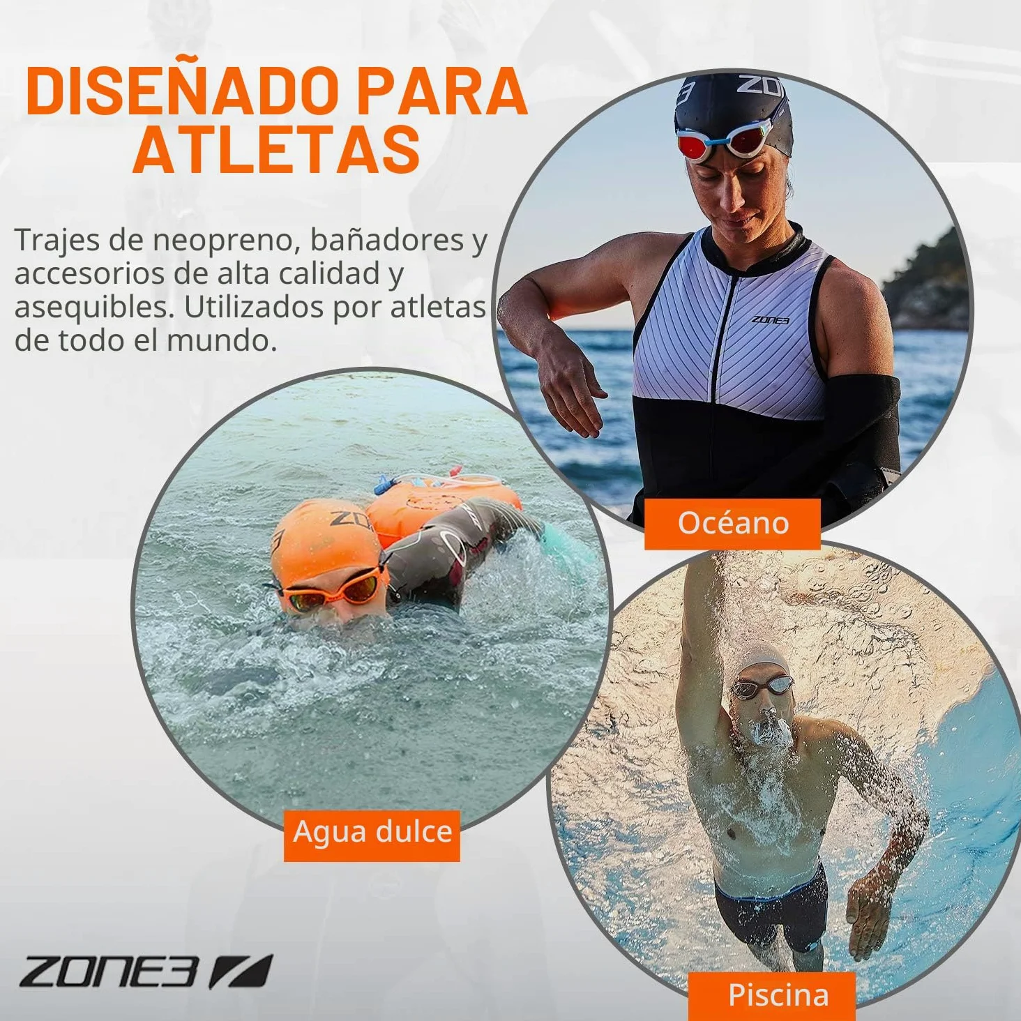 ZONE3 Ergo Palas de Entrenamiento para natación