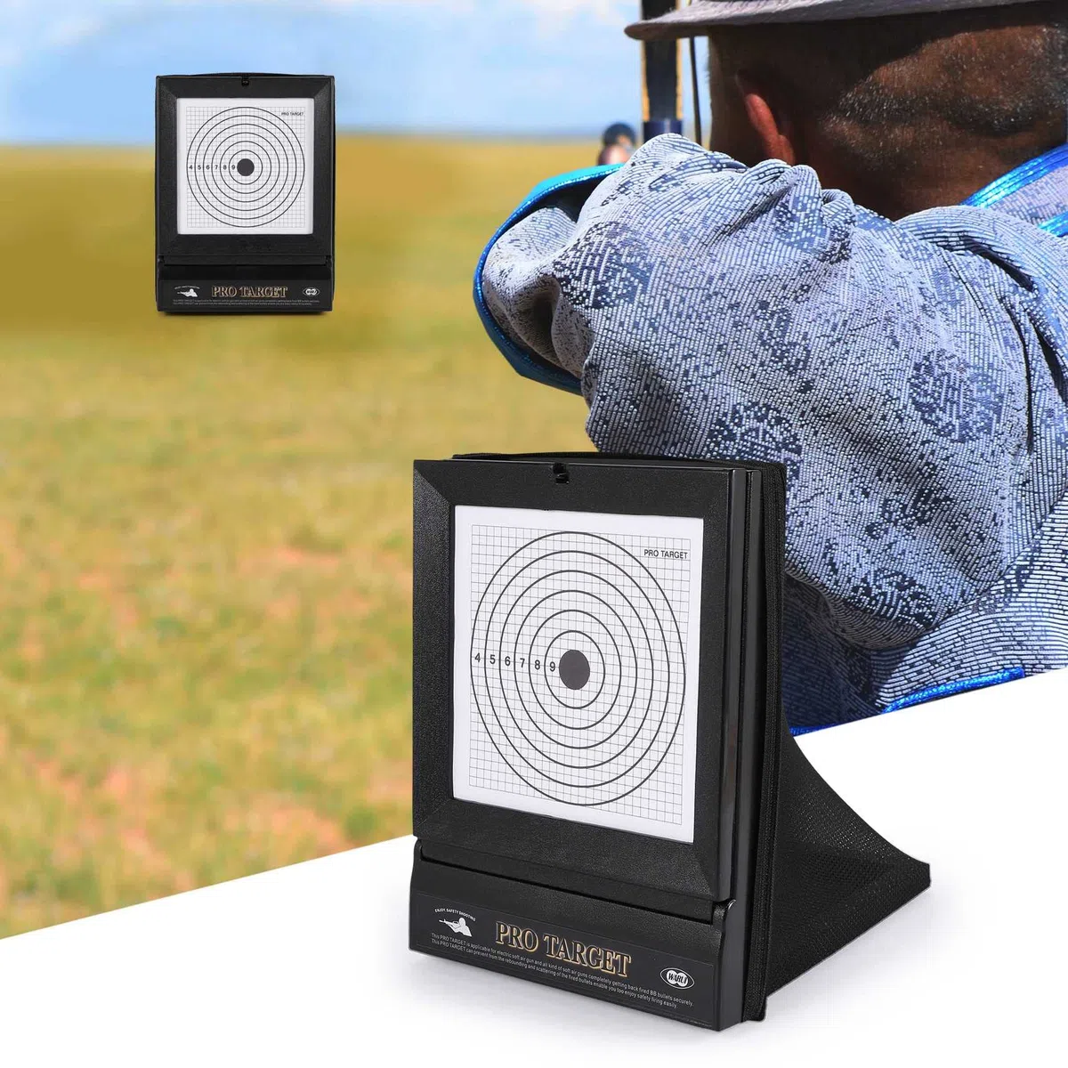 Objetivos PortáTiles Al Aire Libre para & Pellet Reutilizables con Trampa de Red