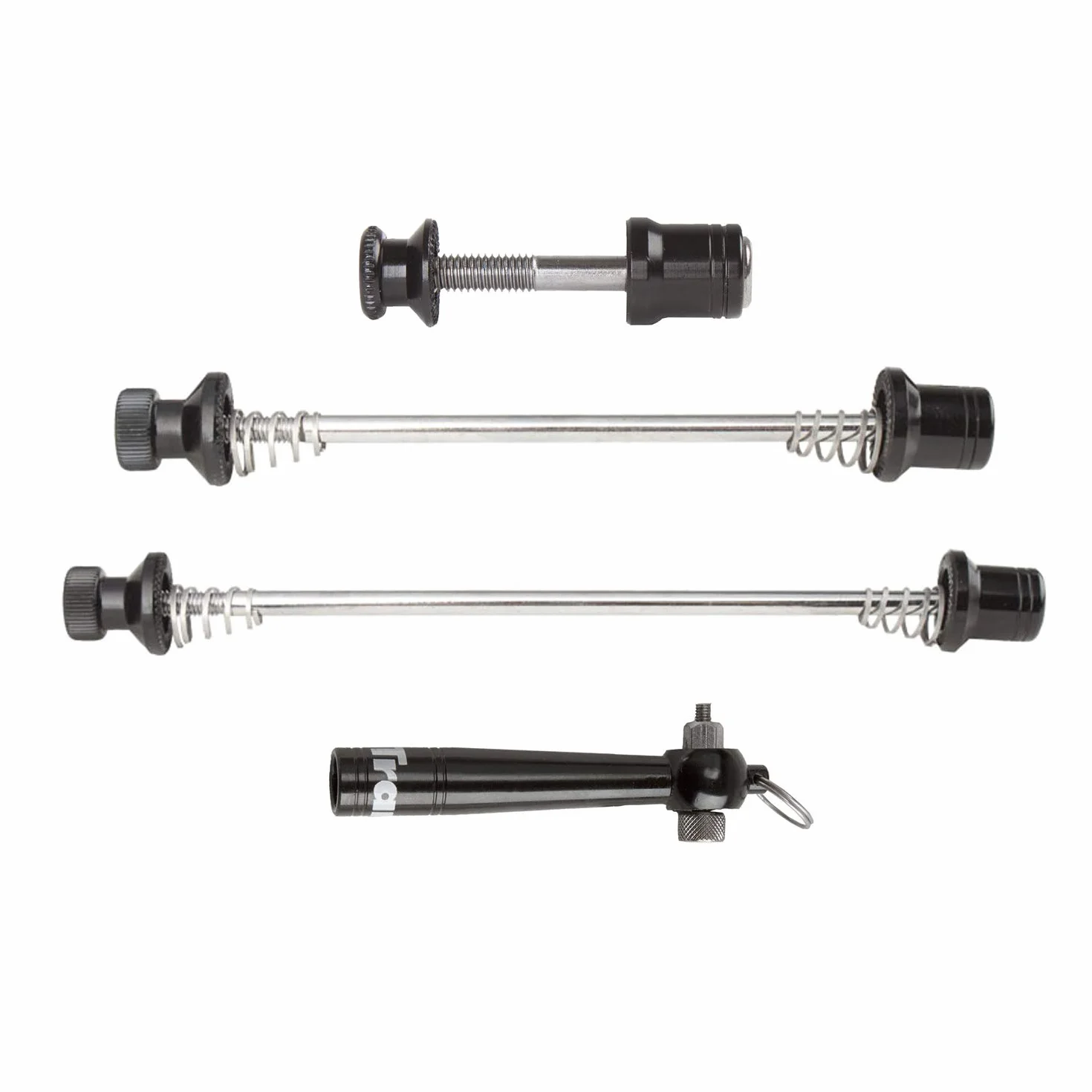 Tranz X Quick Release Set - Cierre rápido para Bicicletas (Rueda Trasera, 100 mm)
