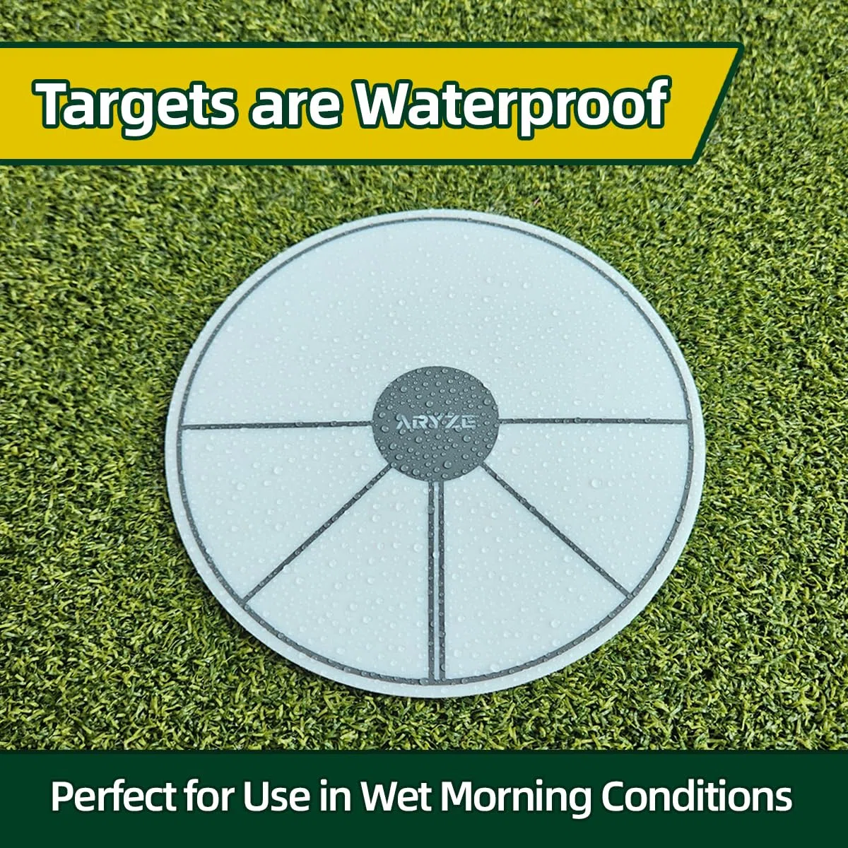 Putt Target Ghost Hole - Ayuda de Entrenamiento para Practicar Putting y Chipping. Disco Plano de tamaño Oficial para Uso en Interiores o Exteriores. Accesorios de Golf
