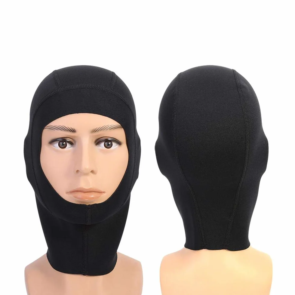 VIFER Gorro de Buceo 1 mm/3 mm Neopreno Scuba Snorkeling Traje de Neopreno Capucha Surf Divers Sombrero Gorro de Buceo(L-1 mm)