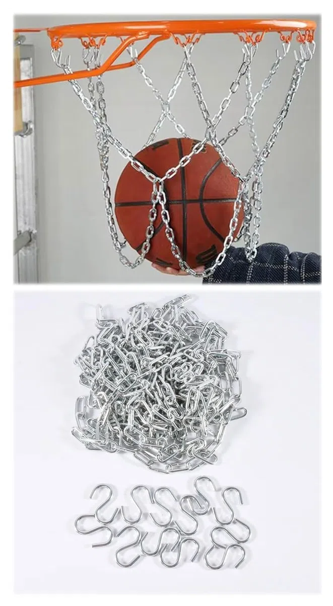 Resistente Red de Baloncesto,12 Ganchos,Red de Baloncesto al Aire Libre, Red debaloncesto Duradera, Reemplazo de reddebaloncesto, Resistente a la Intemperie,Apto para Uso en Interiores y Exteriores