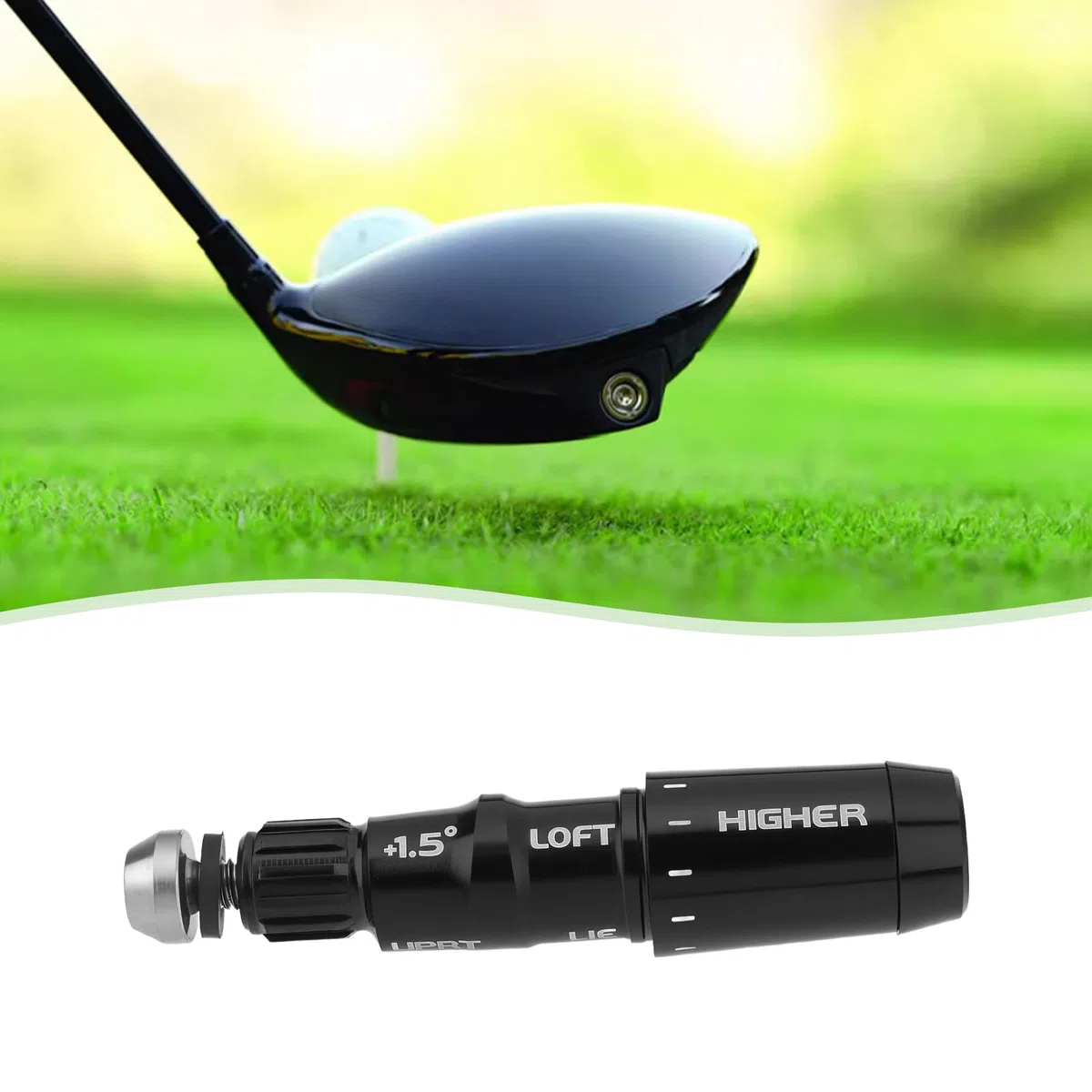 1 funda para eje de golf RH de 1.5 grados de 0.35 pulgadas, compatible con TaylorMade Qi10, Stealth 1 y 2, Sim, Sim Max, M5, M6 Driver y Wood