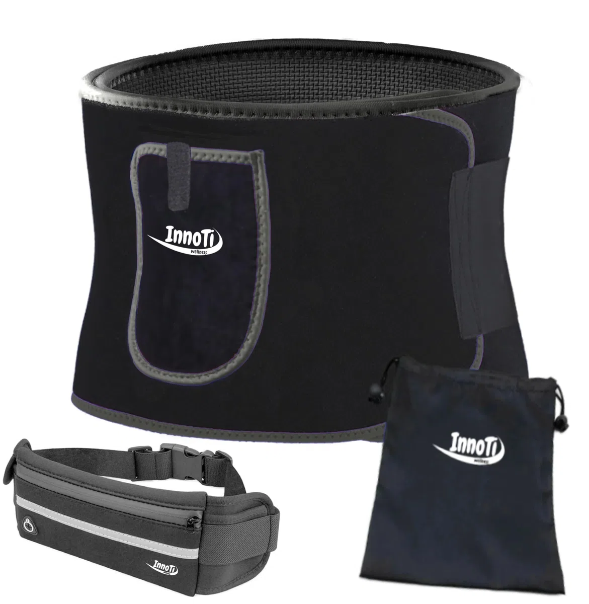 Faja Reductora Adelgazante de Neopreno para Mujer y Hombre-Cinturón Lumbar Reductor de Cintura y Abdomen para Gimnasio, Fitness y Deporte-Faja Lumbar Abdominal con Efecto Sauna