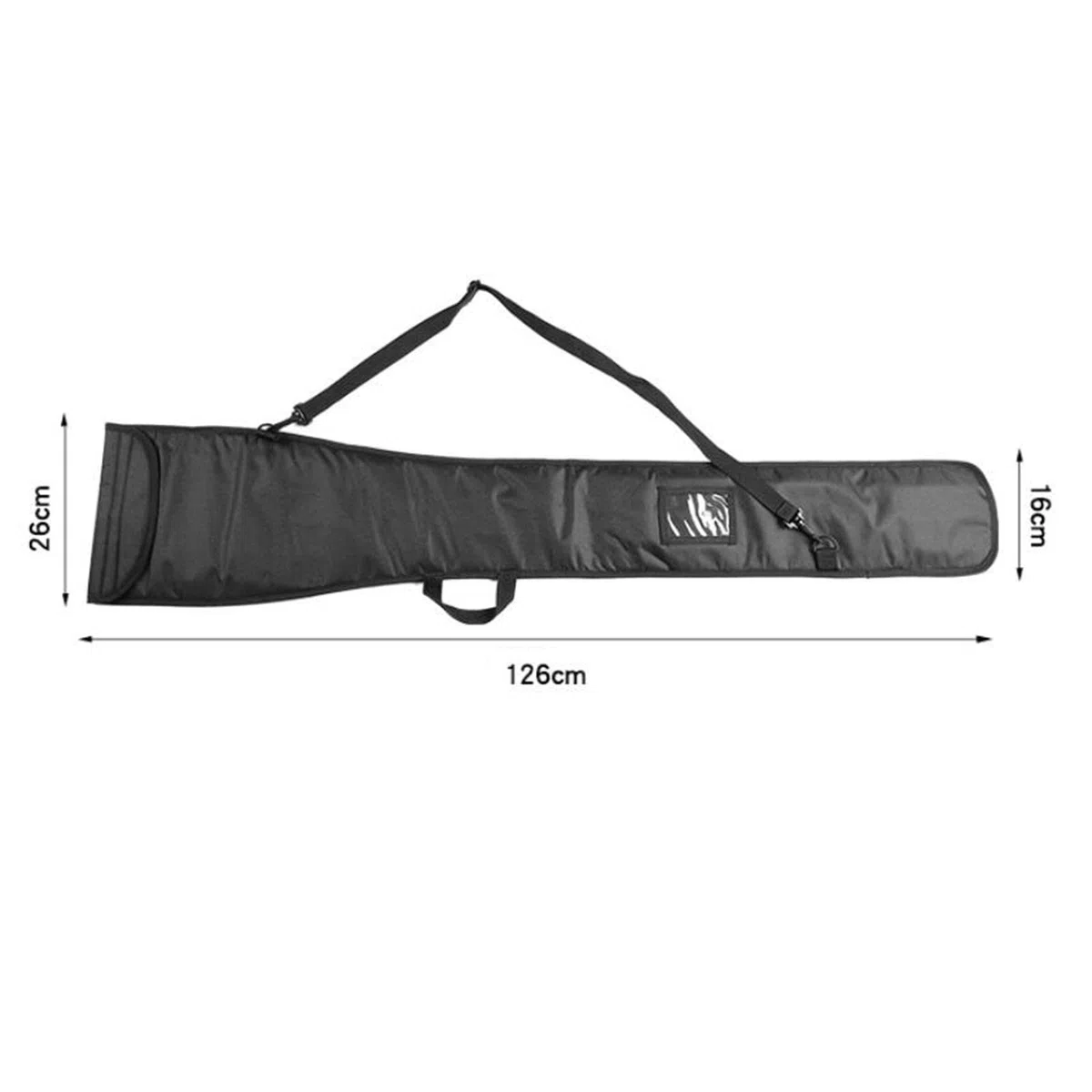 rockible Bolsa de Almacenamiento Oxford para Pala de Kayak, Funda para Pala de Canoa, Color Negro.