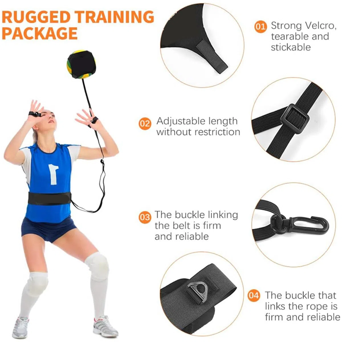 Equipo De Entrenamiento De Voleibol | Ayuda de Entrenamiento en Solitario para Principiantes - Accesorios Para Práctica Individual De Deportes Con Balón Para Estudiantes Universitarios Y Equipos