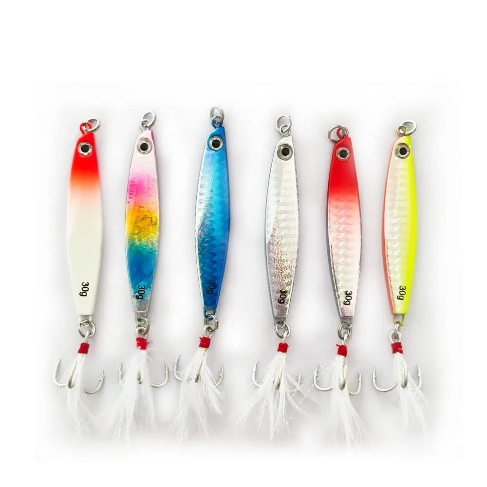 Juego de 6 señuelos de Pesca, cebos de Pesca, Cebos Artificiales Articulos de Pesca, Trucha, Anzuelo de Trucha, Cebo de Pesca con Ganchos